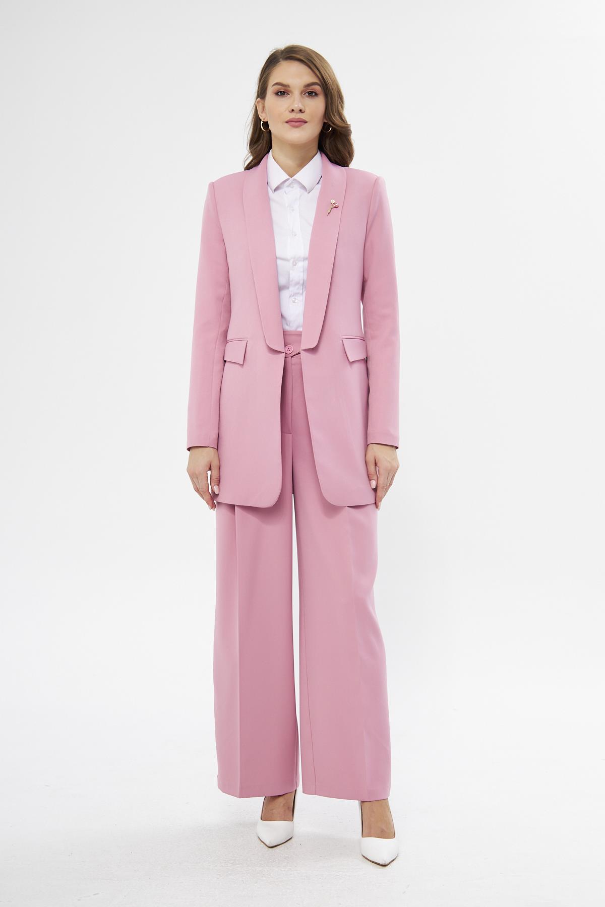Shoulder Flounce Suit