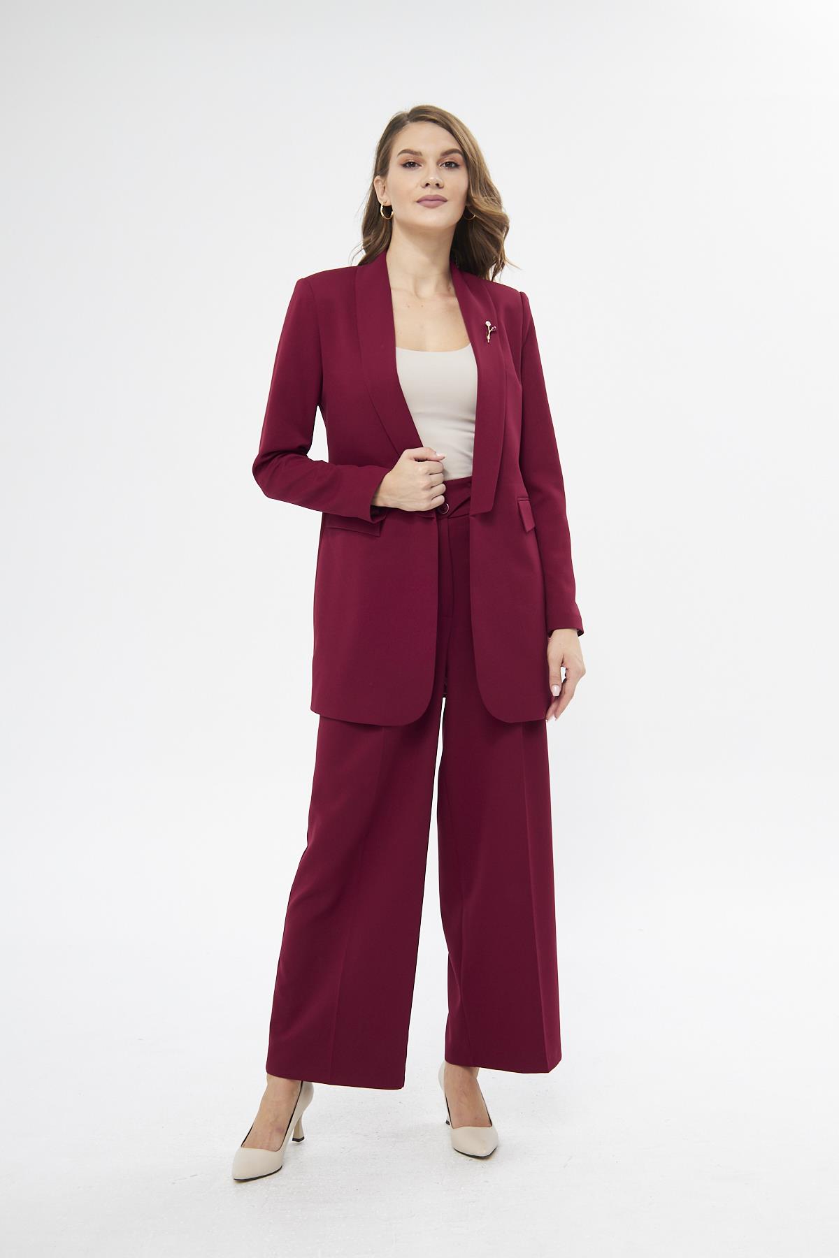 Shoulder Flounce Suit